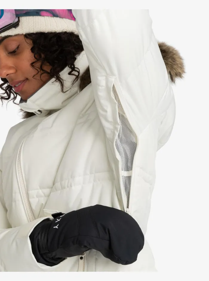 Roxy Snow Jackets Quinn Technical Snow Jacket Egret 8211 Women