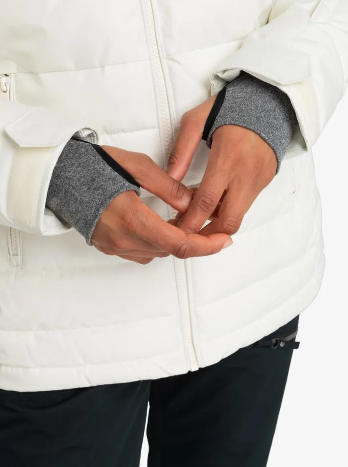 Roxy Snow Jackets Quinn Technical Snow Jacket Egret 8211 Women