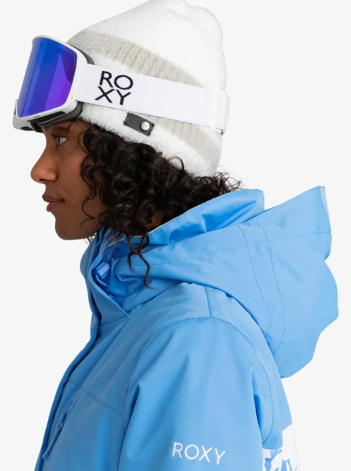 Roxy Snow Jackets Roxy Jetty Block Technical Snow Jacket Azure Blue Clouds 8211 Women