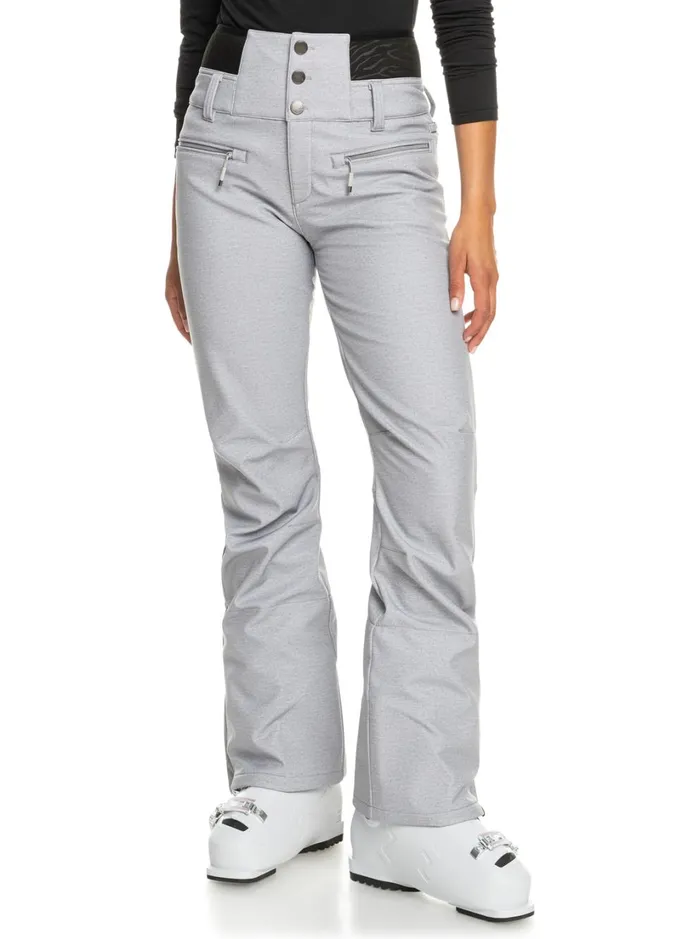 Roxy Snow Pants Rising High Shell Snow Pants Heather Grey 8211 Women