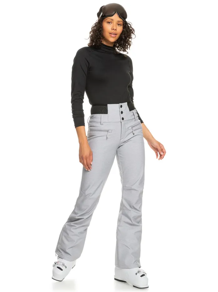 Roxy Snow Pants Rising High Shell Snow Pants Heather Grey 8211 Women