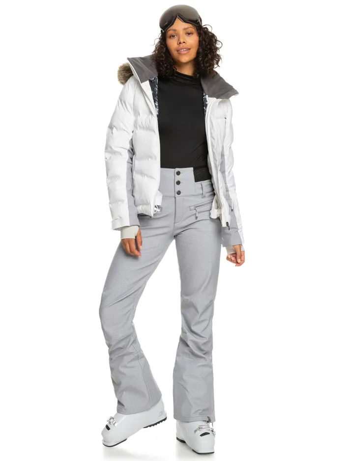 Roxy Snow Pants Rising High Shell Snow Pants Heather Grey 8211 Women
