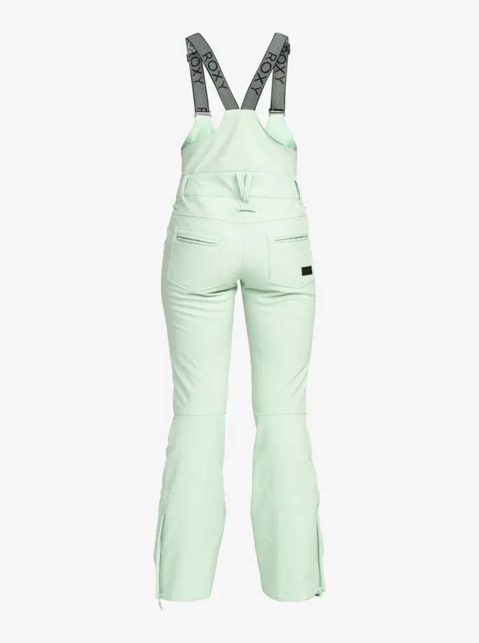 Roxy Snow Pants Summit Technical Snow Bib Pants Cameo Green 8211 Women