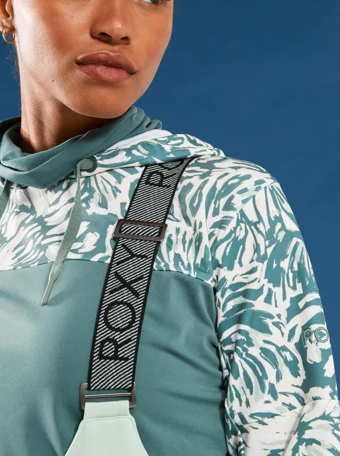 Roxy Snow Pants Summit Technical Snow Bib Pants Cameo Green 8211 Women