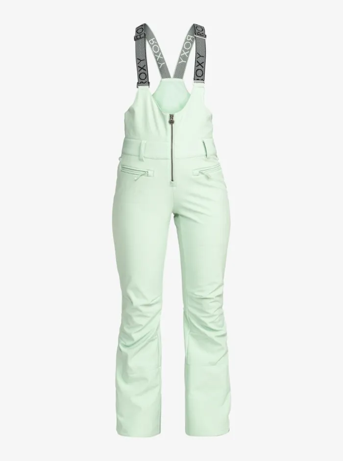 Roxy Snow Pants Summit Technical Snow Bib Pants Cameo Green 8211 Women