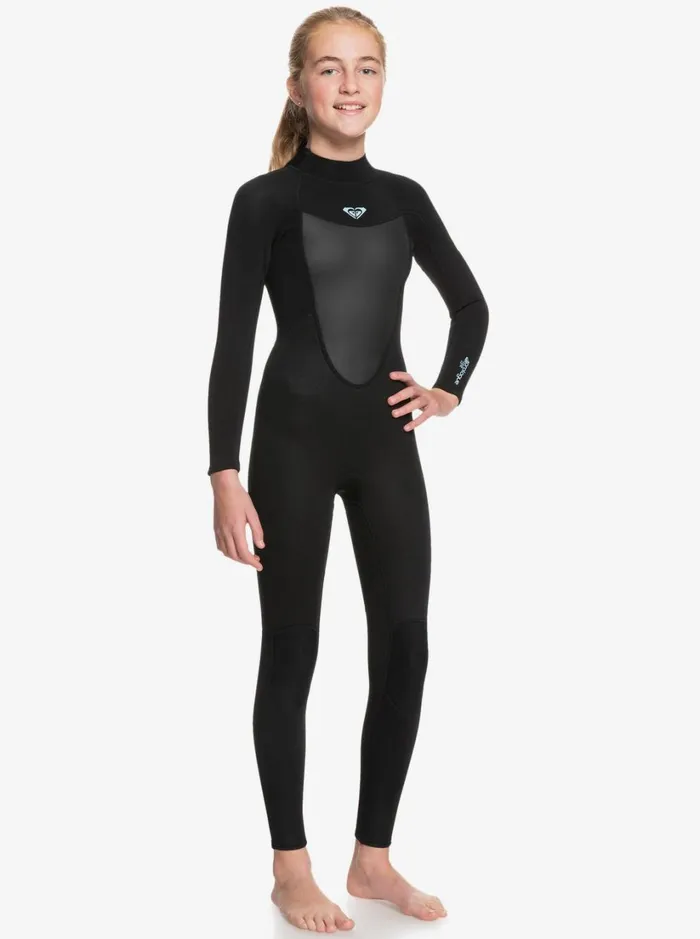 Roxy Surf Girl039s 816 32mm Prologue Back Zip Wetsuit Black 8211 Women