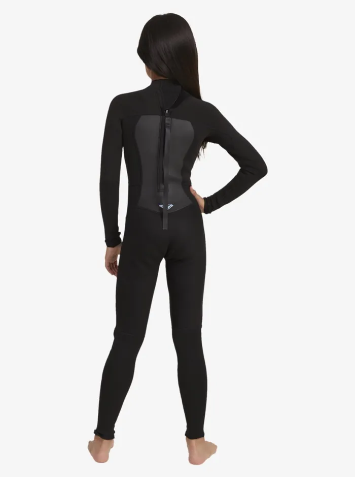 Roxy Surf Girl039s 816 32mm Prologue Back Zip Wetsuit Black 8211 Women