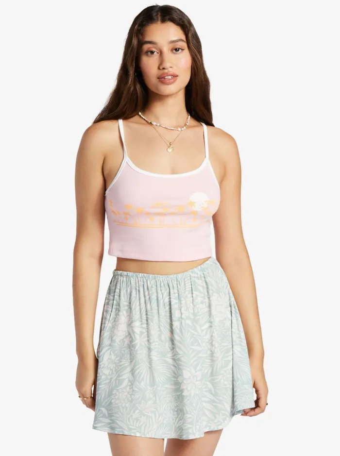 Roxy Tees and Tanks Linedance Cropped Tank Top Candy Pink 8211 Women