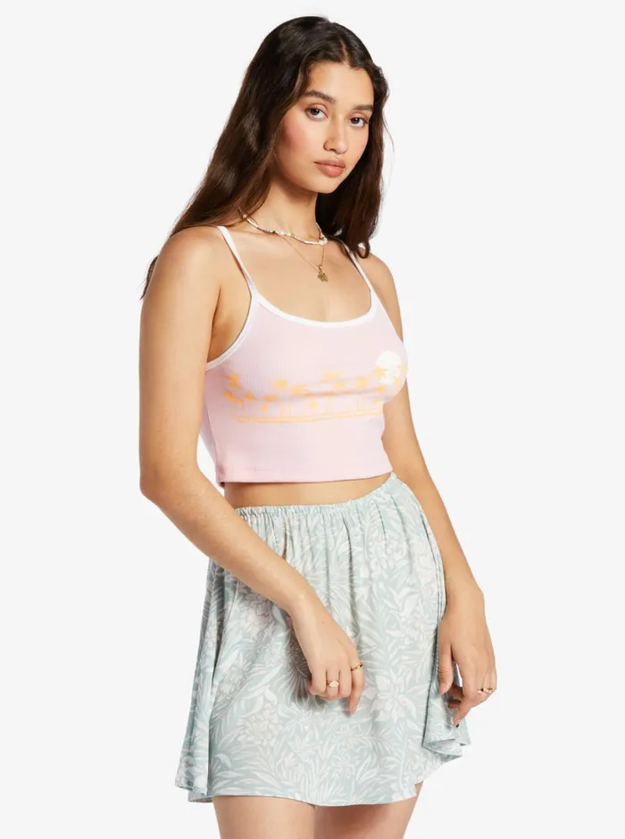 Roxy Tees and Tanks Linedance Cropped Tank Top Candy Pink 8211 Women