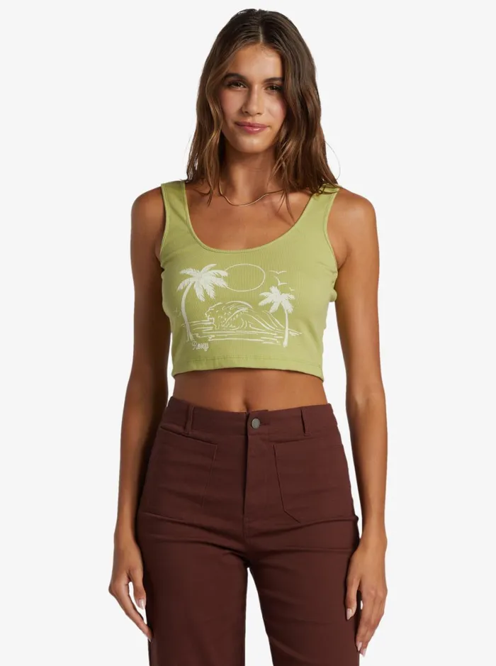 Roxy Tops Simple Surf Tank Top Fern 8211 Women