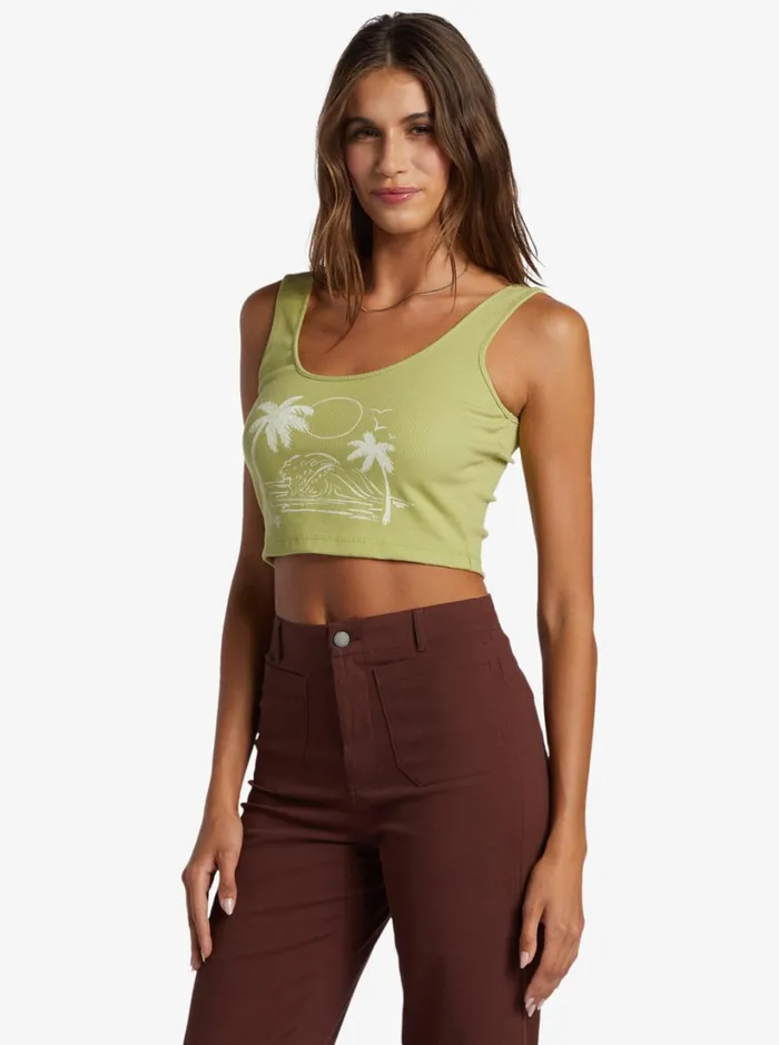 Roxy Tops Simple Surf Tank Top Fern 8211 Women