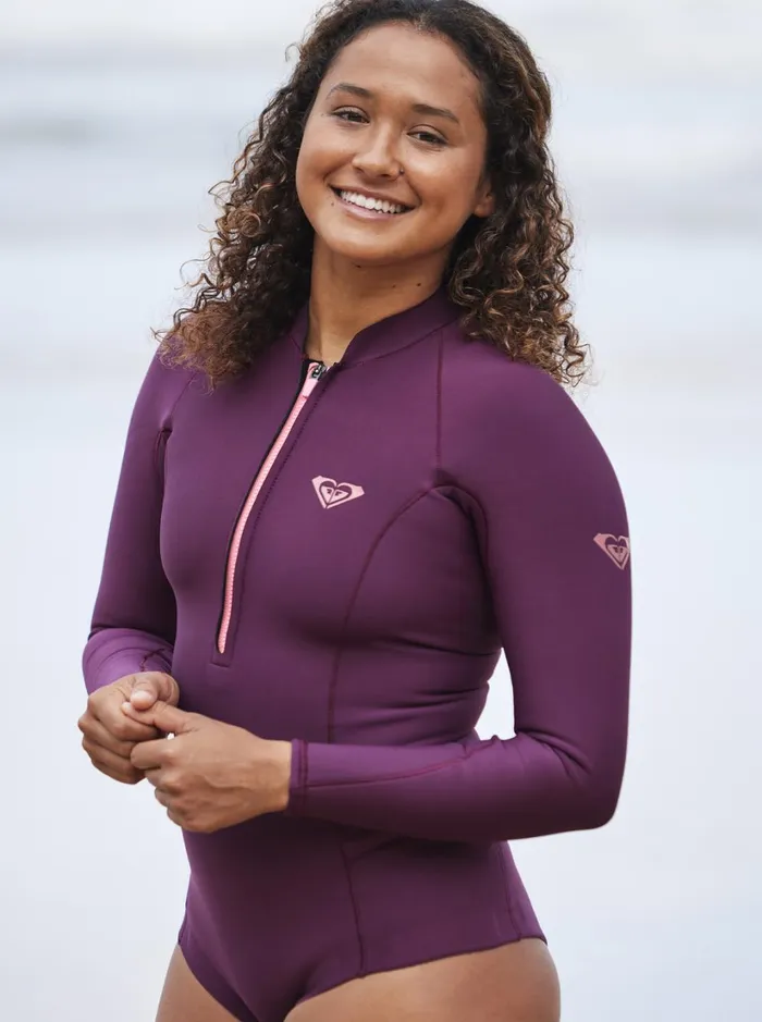Roxy Wetsuits 1mm Performance Cheeky Long Sleeve Springsuit Red Plumred 8211 Women Roxy Wetsuits 1mm Performance Cheeky Long Sleeve Springsuit Red Plumred 8211 Women