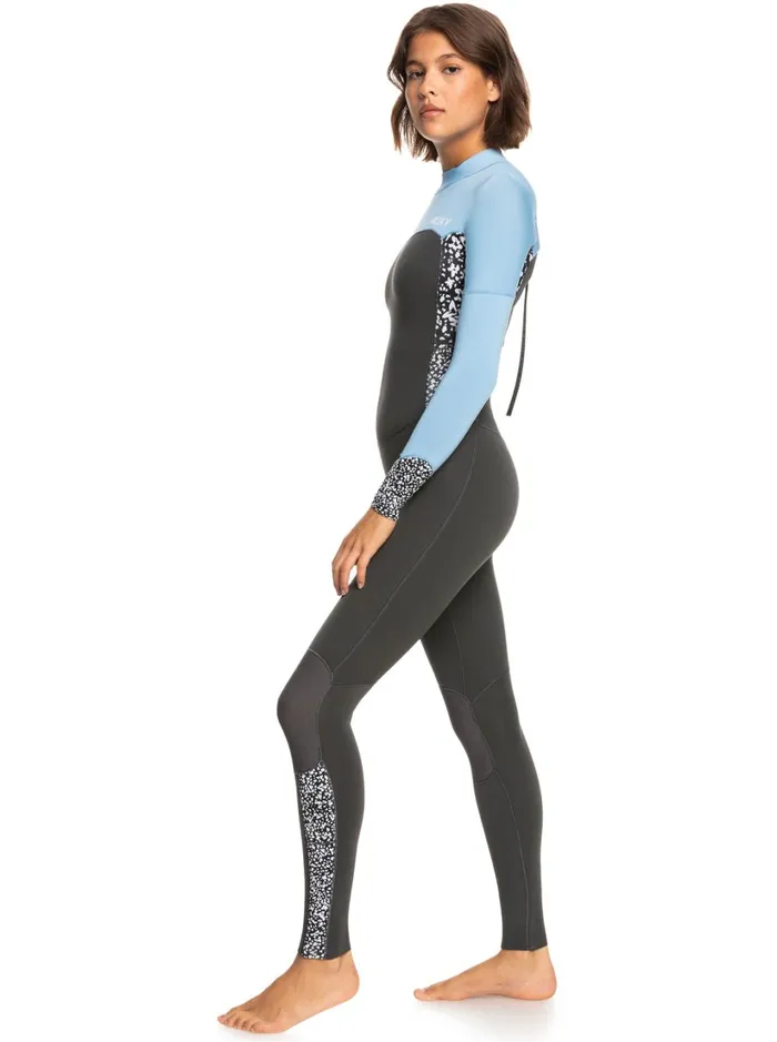 Roxy Wetsuits 32mm Swell Series Back Zip Wetsuit Jetboy Blue 8211 Women
