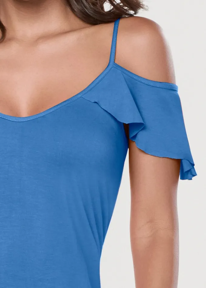 Ruffle Coldshoulder Top Rgta Women VENUS Venus Basics Tops
