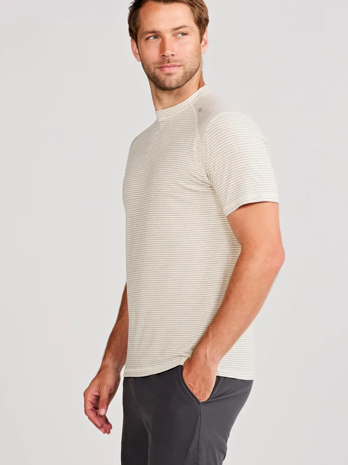 Running Training Men Tasc Performance Carrollton Fitness TShirt 8211 Mini Stripe