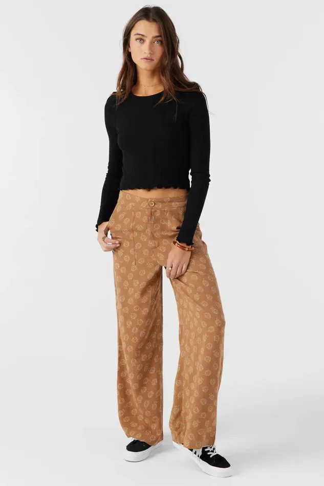 RYLAN VALLEY FLORAL BEACH PANTS Tobacc Brw Women O039NEILL Clothing
