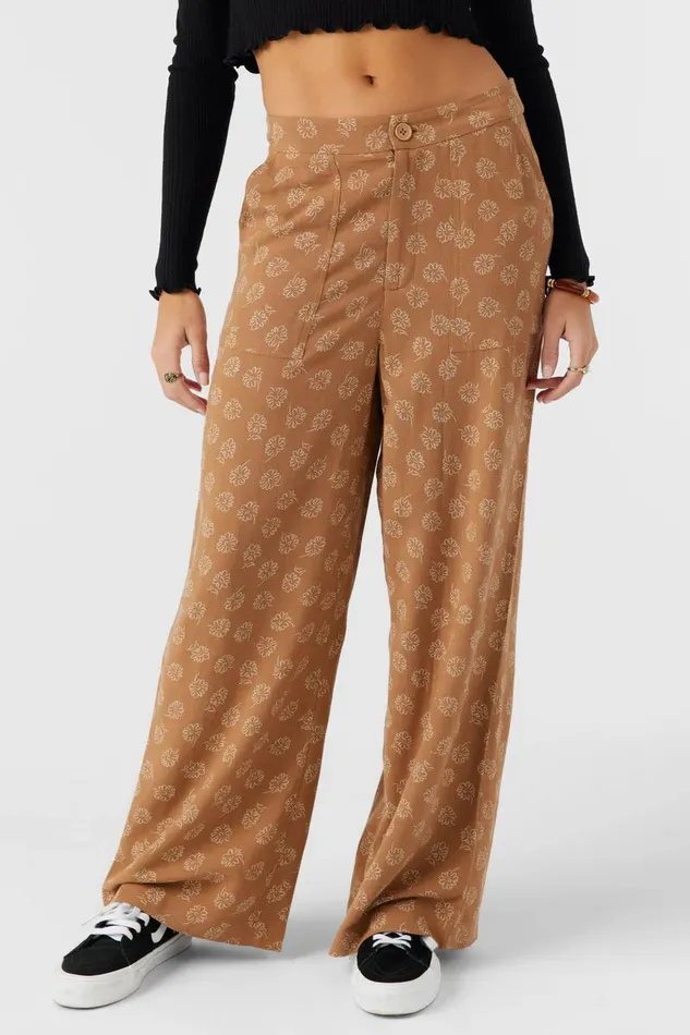 RYLAN VALLEY FLORAL BEACH PANTS Tobacc Brw Women O039NEILL Clothing