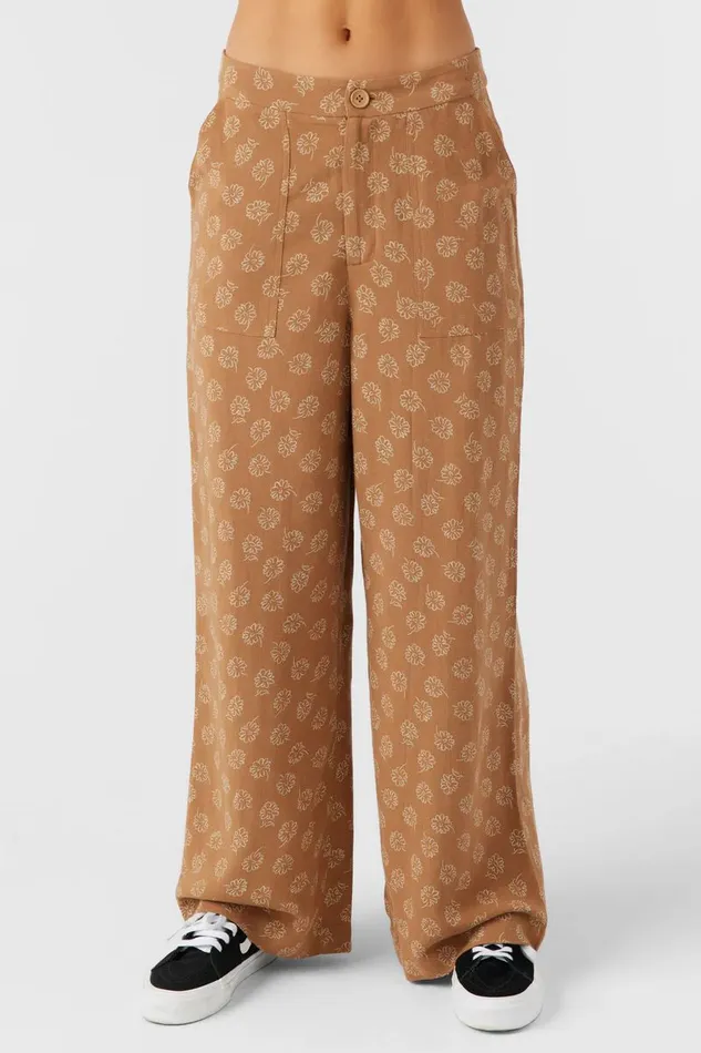 RYLAN VALLEY FLORAL BEACH PANTS Tobacc Brw Women O039NEILL Clothing