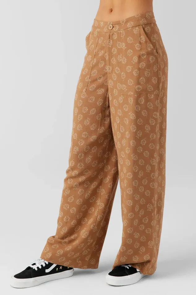 RYLAN VALLEY FLORAL BEACH PANTS Tobacc Brw Women O039NEILL Clothing