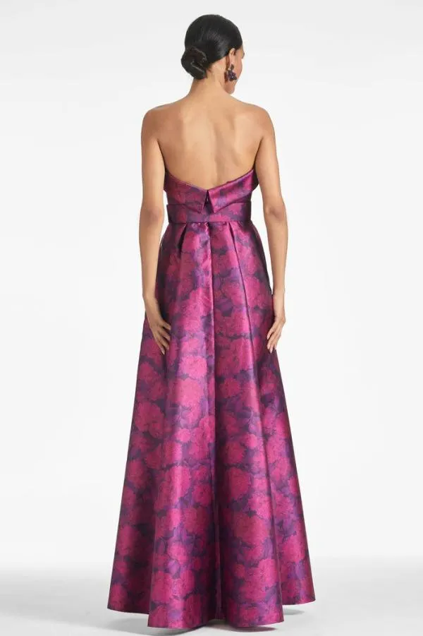 Sachin and Babi Brielle Gown 8211 Magenta Bloom Magenta Bloom Women Plus Sizes