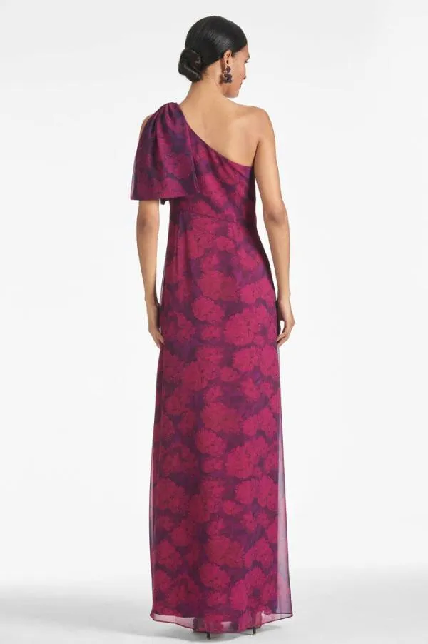 Sachin and Babi Chelsea Gown 8211 Magenta Bloom Magenta Bloom Women Plus Sizes