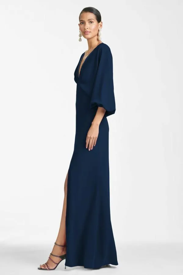 Sachin and Babi Gabby Gown 8211 Navy Navy Women Plus Sizes