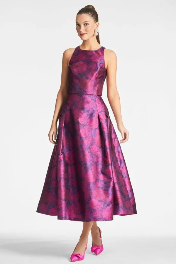 Sachin and Babi Lexie Top 8211 Magenta Bloom Magenta Bloom Women Matching Sets