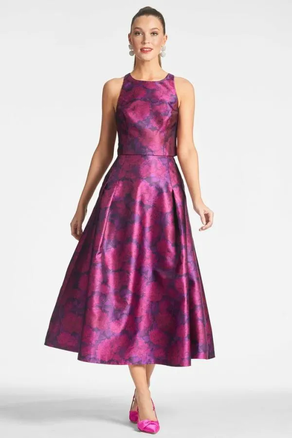 Sachin and Babi Lexie Top 8211 Magenta Bloom Magenta Bloom Women Matching Sets