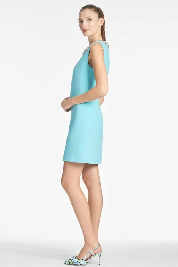 Sachin and Babi Liz Dress 8211 Swiss Blue Swiss Blue Women Mini