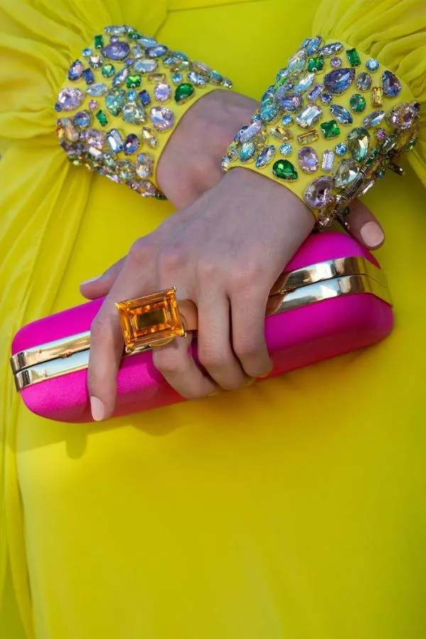 Sachin and Babi On The Rocks Clutch 8211 Cerise Cerise Women Bags