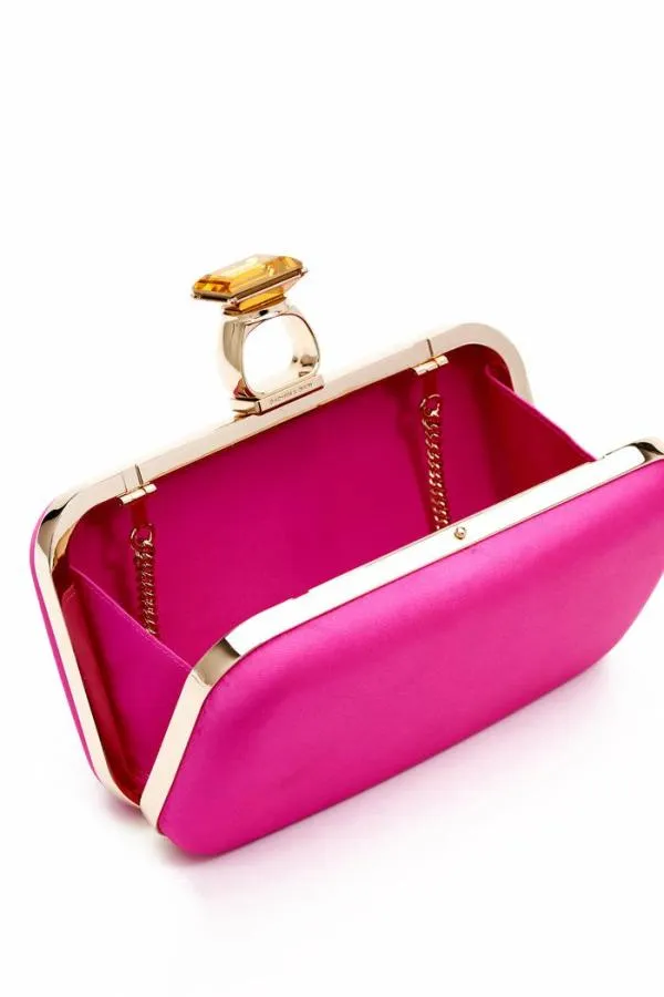 Sachin and Babi On The Rocks Clutch 8211 Cerise Cerise Women Bags