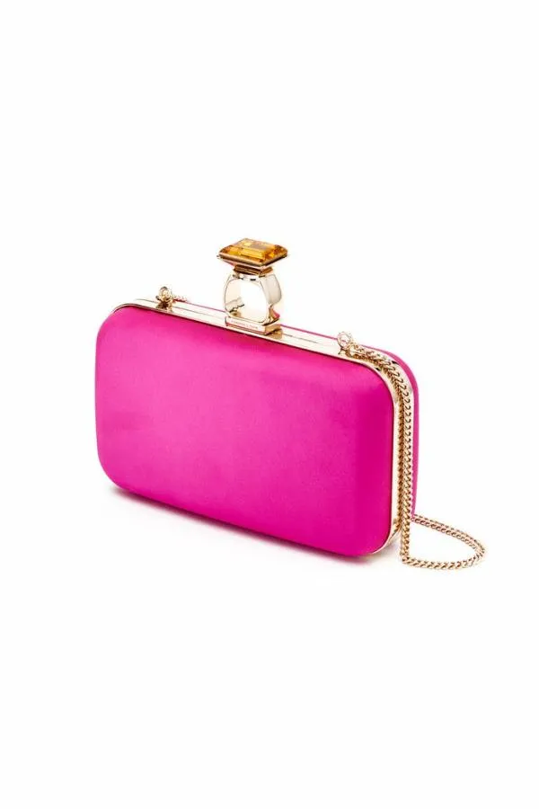 Sachin and Babi On The Rocks Clutch 8211 Cerise Cerise Women Bags