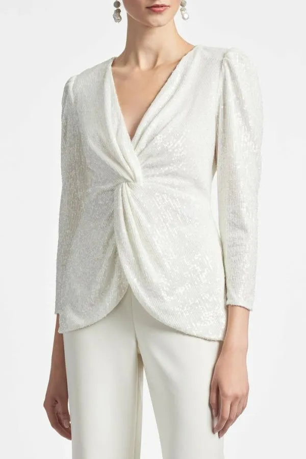 Sachin and Babi Peyton Top 8211 Ivory Ivory Women Tops and Blouses