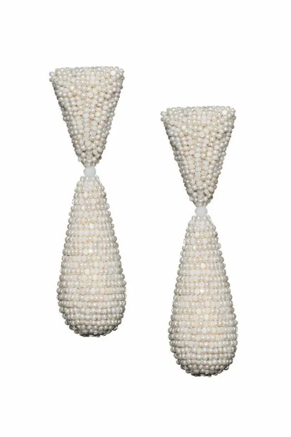 Sachin and Babi Rhea Earrings 8211 Smooth Beads Ivory Women Earrings