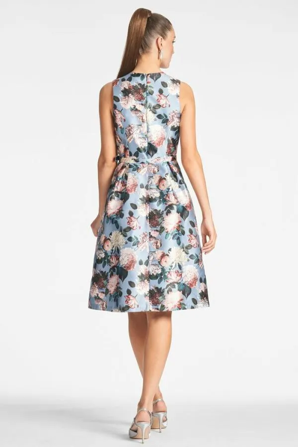 Sachin and Babi Tish Dress 8211 Ice Blue Garden Ice Blue Garden Women FitFlare