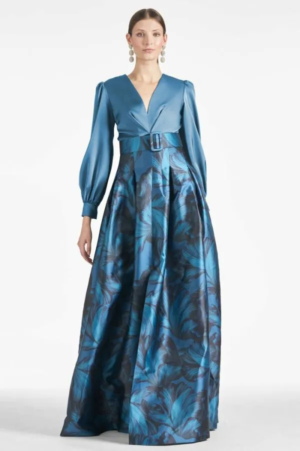 Sachin and Babi Zoe Gown 8211 Smokey SlateTonal Petal Smokey Slatetonal Petal Women Plus Sizes Sachin and Babi Zoe Gown 8211 Smokey SlateTonal Petal Smokey Slatetonal Petal Women Plus Sizes