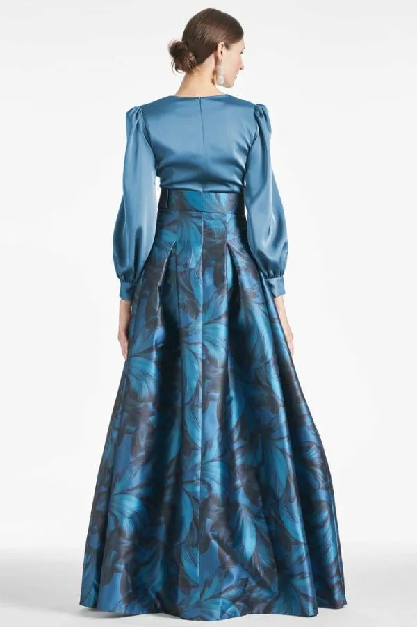 Sachin and Babi Zoe Gown 8211 Smokey SlateTonal Petal Smokey Slatetonal Petal Women Plus Sizes