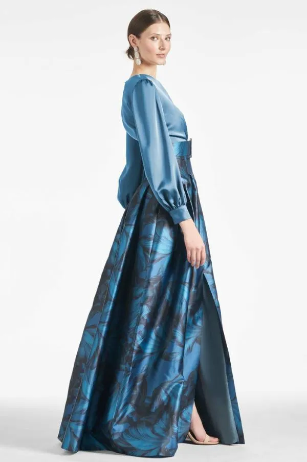 Sachin and Babi Zoe Gown 8211 Smokey SlateTonal Petal Smokey Slatetonal Petal Women Plus Sizes