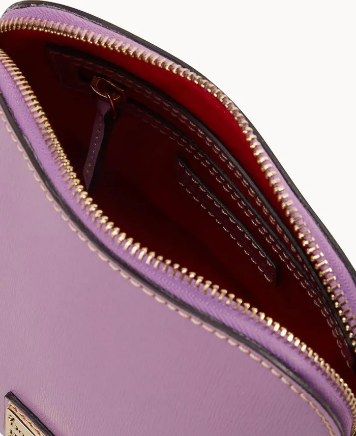 Saffiano Domed Crossbody Light Mauve Woman Dooney and Bourke Crossbodies Saffiano Domed Crossbody Light Mauve Woman Dooney and Bourke Crossbodies