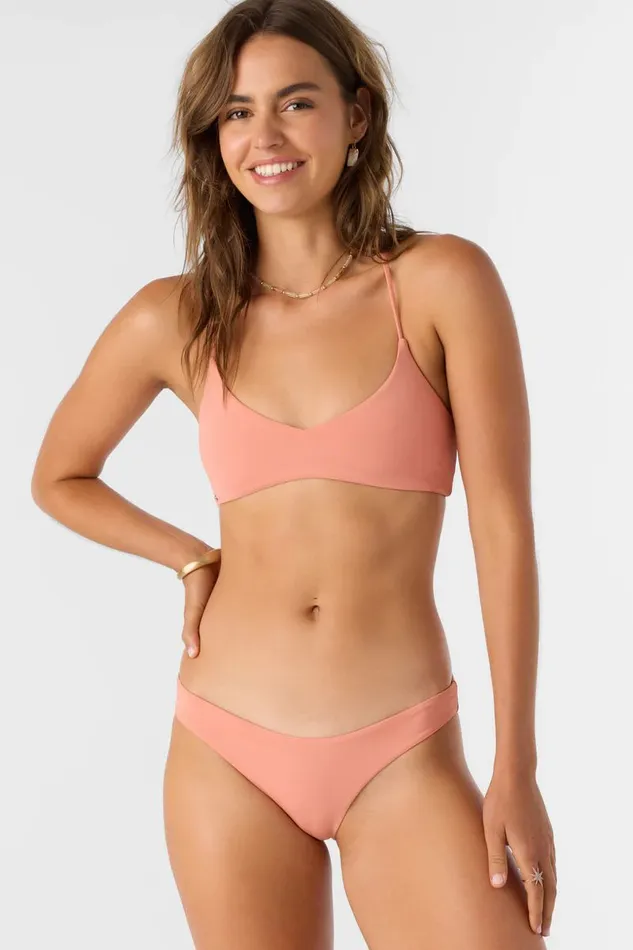 SALTWATER SOLIDS MATIRA HIPSTER CHEEKY BOTTOMS Canyon Clay Women O039NEILL Collections