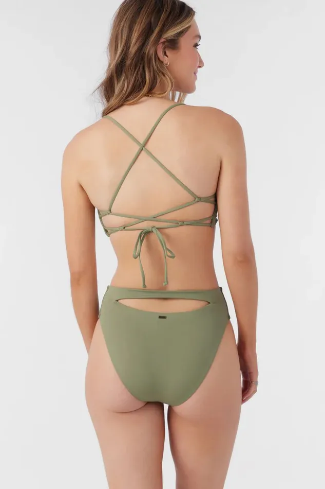 SALTWATER SOLIDS MAX HIGH WAIST FULL BOTTOMS Oil Green Women O039NEILL Collections SALTWATER SOLIDS MAX HIGH WAIST FULL BOTTOMS Oil Green Women O039NEILL Collections