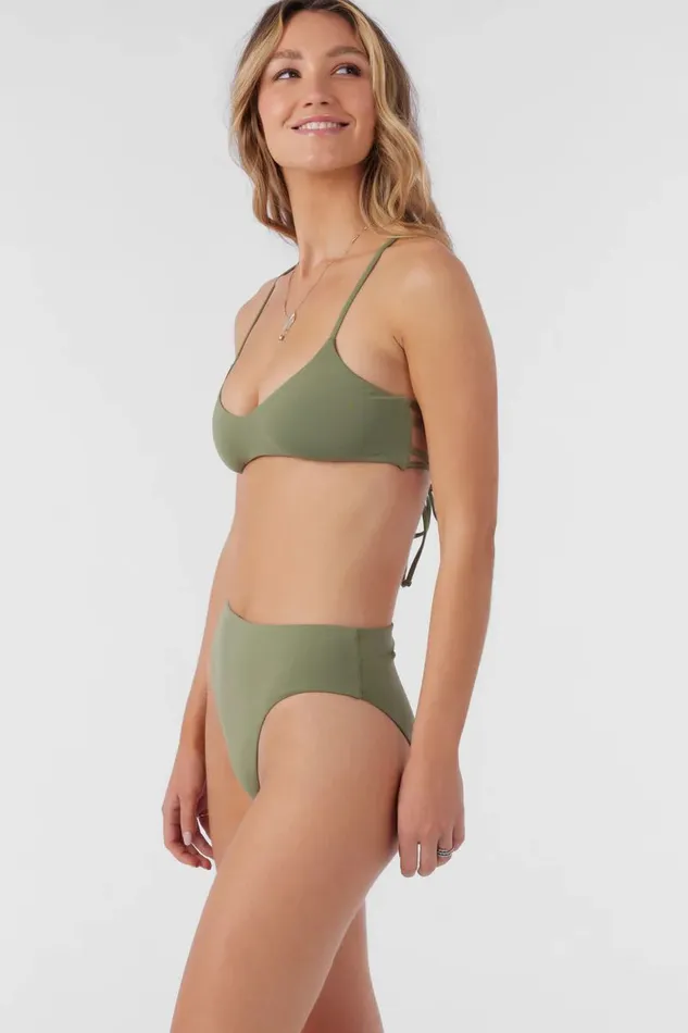 SALTWATER SOLIDS MAX HIGH WAIST FULL BOTTOMS Oil Green Women O039NEILL Collections