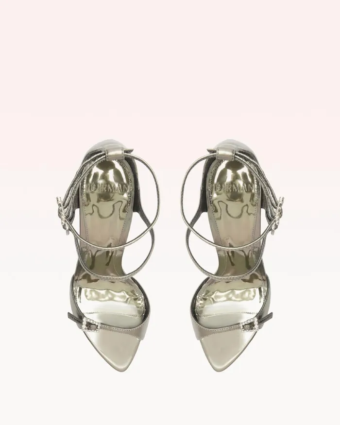 Sandals Women Alexandre Birman Ciara Crystals Pewter