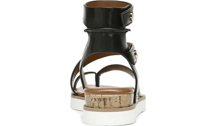 Sandals Women Franco Sarto Franco Daven Gladiator Sandal Black Faux Leather