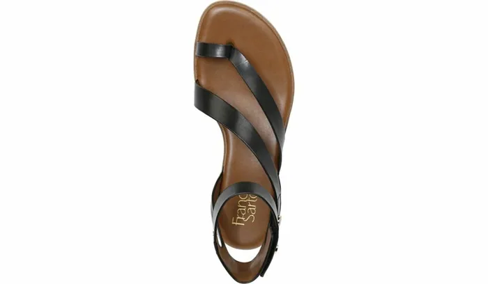 Sandals Women Franco Sarto Franco Daven Gladiator Sandal Black Faux Leather