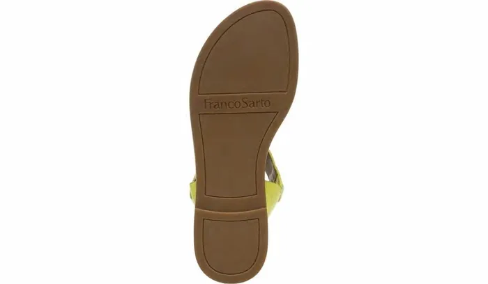 Sandals Women Franco Sarto Franco Geranio Sandal Limeade Snake Faux Leather