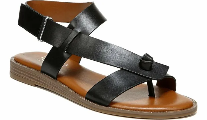 Sandals Women Franco Sarto Franco Glenni Sandal Black Leather