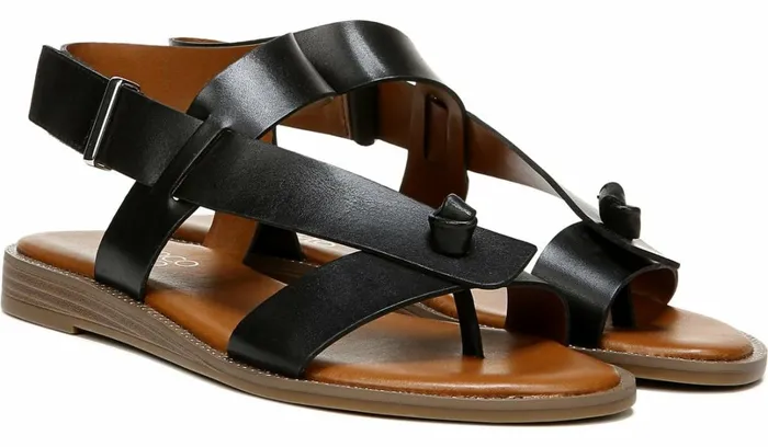 Sandals Women Franco Sarto Franco Glenni Sandal Black Leather