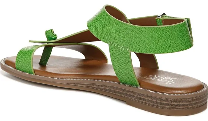 Sandals Women Franco Sarto Franco Glenni Sandal Green Apple Snake Faux Leather