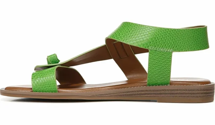 Sandals Women Franco Sarto Franco Glenni Sandal Green Apple Snake Faux Leather